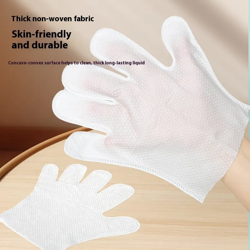 Pet wipes gloves for dogs, non-woven fabric, 6 pcs pack, pink or white UK bag
