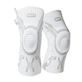 Grey-white professional sports kneecap for basketball, football, and running.