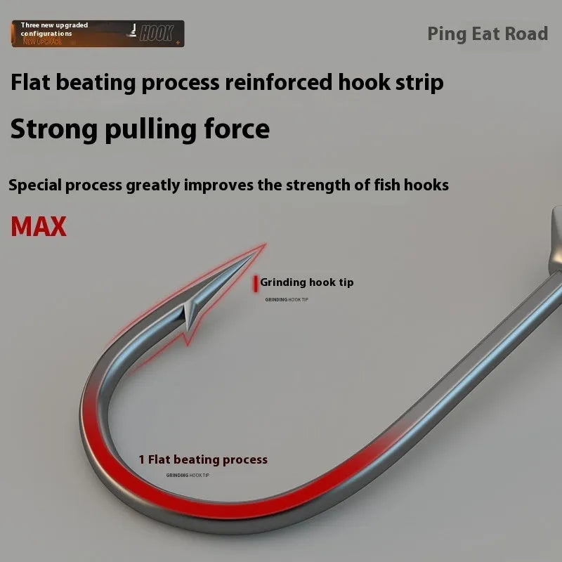 50 enhanced jig hooks with lead heads in primary colour, blood trough, and ordinary steel bar variations