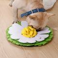 Dog sniffing pad toy made from plush material in photo colour for bite play