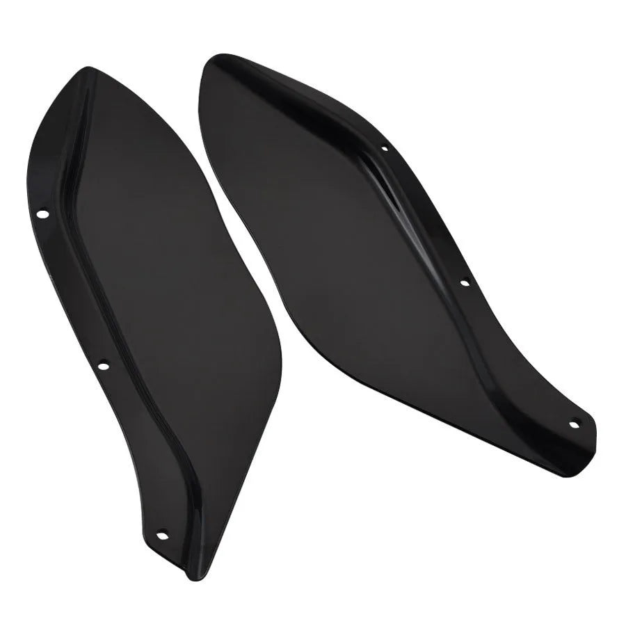 Harley motorcycle side wing head cover set in black and transparent ABS for touring models