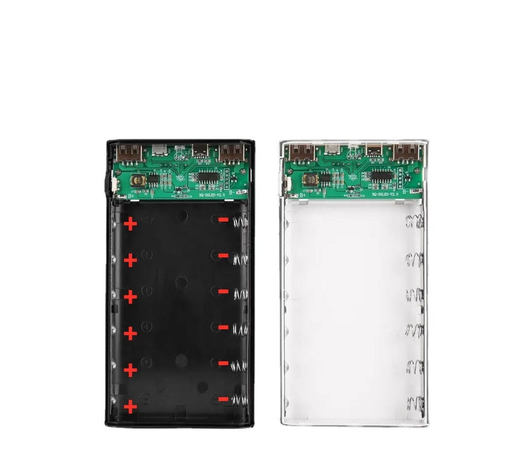 Digital display power bank spring kit with plastic shell and multi-U port output