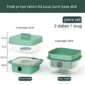 Plastic multi-layer dish cover in white with temperature display on dining table