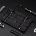 Black Oxford cloth portable military kit pouch with dimensions 18cm by 3.5cm