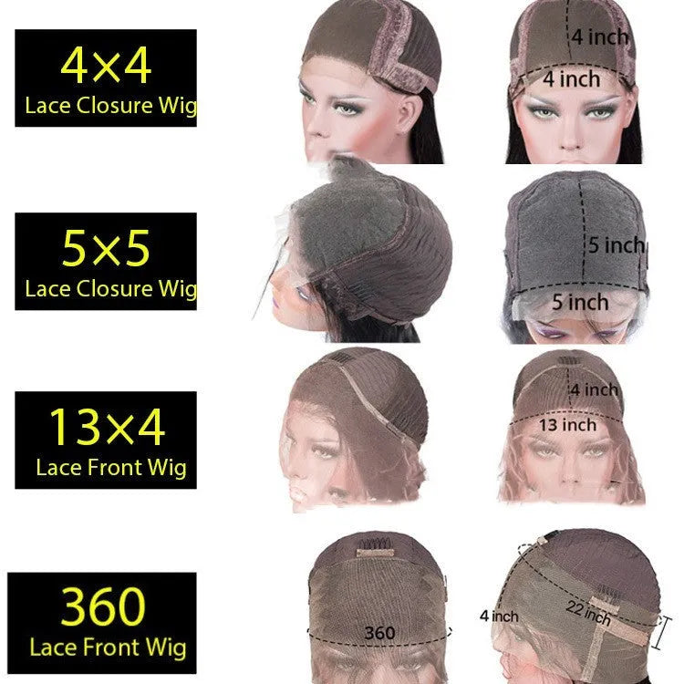 Real human hair lace headgear for women with 4x4 lace construction in Star Fashion style