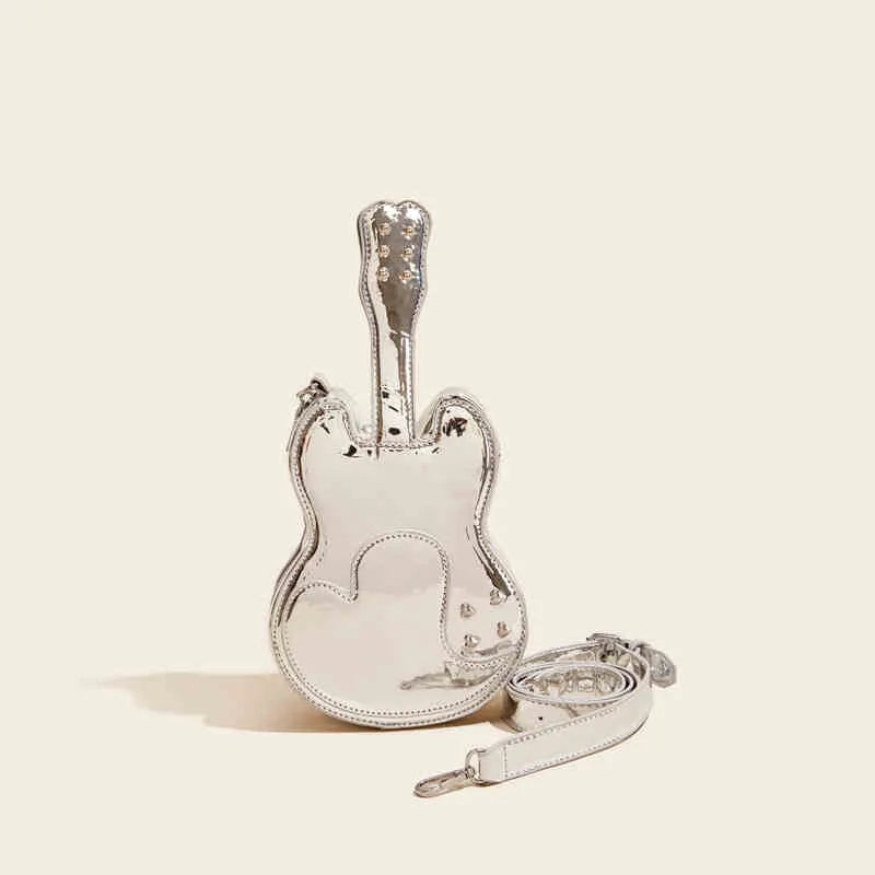 Guitar creative arts PU leather crossbody shoulder bag in five colour options
