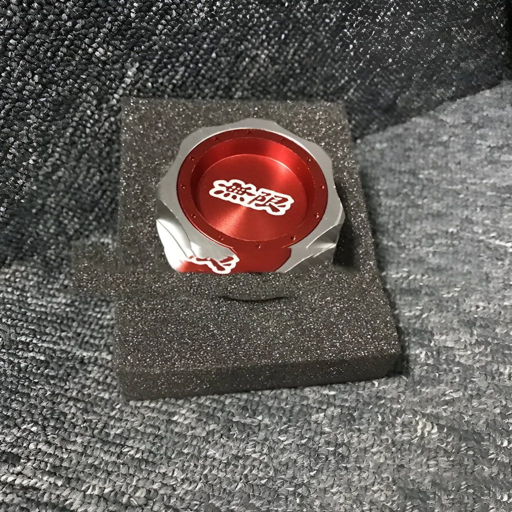 Aluminium alloy oil filter cap for Honda vehicles in multiple colour options