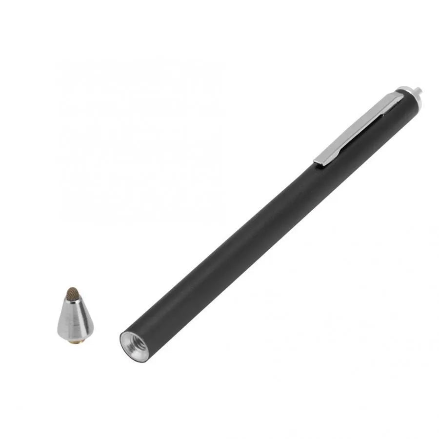 Fine head metal stylus for touch screens in black silver red sky blue gold pink and gray colors