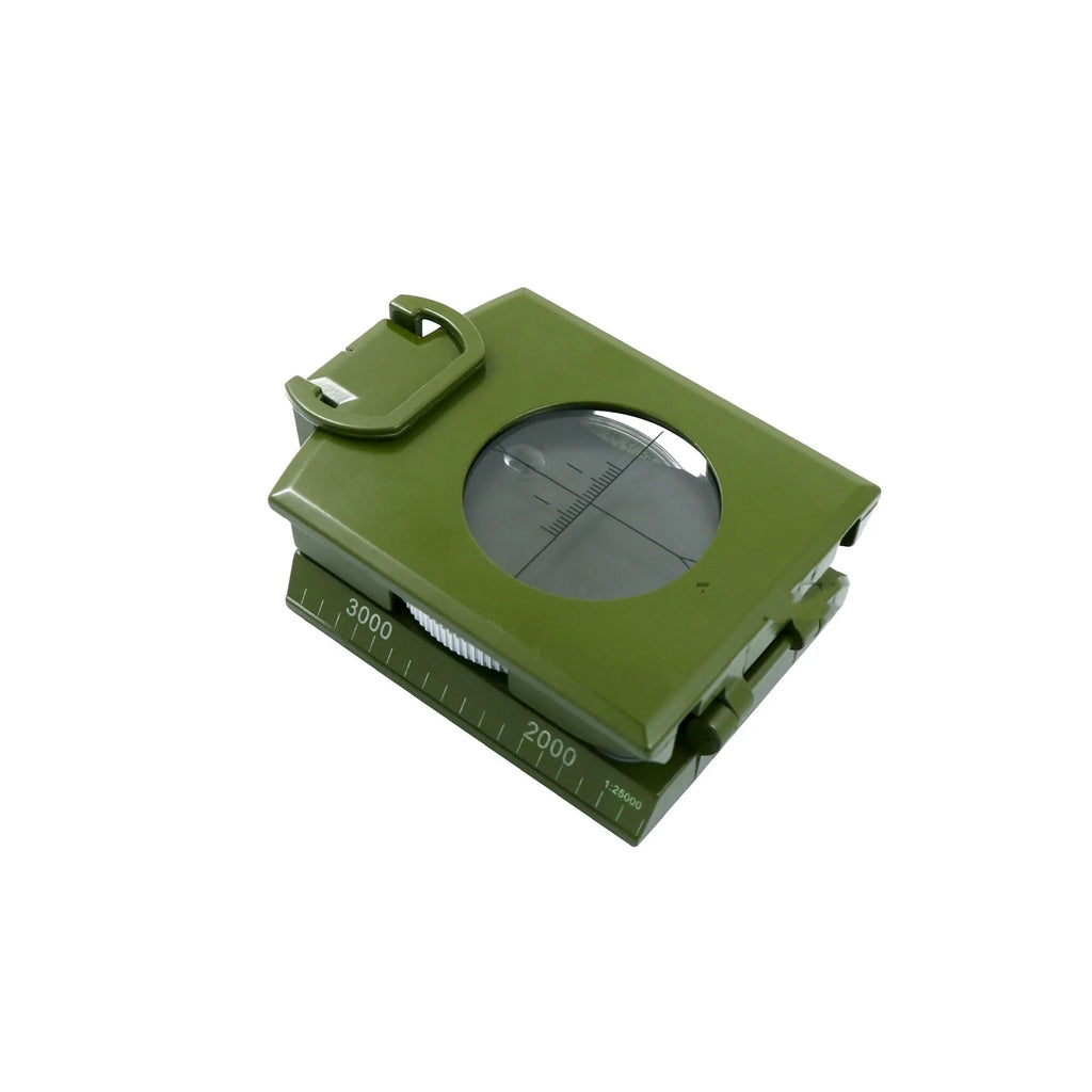 K4074 professional outdoor metal compass with hanging rope on grey background showing 10cm dimensions