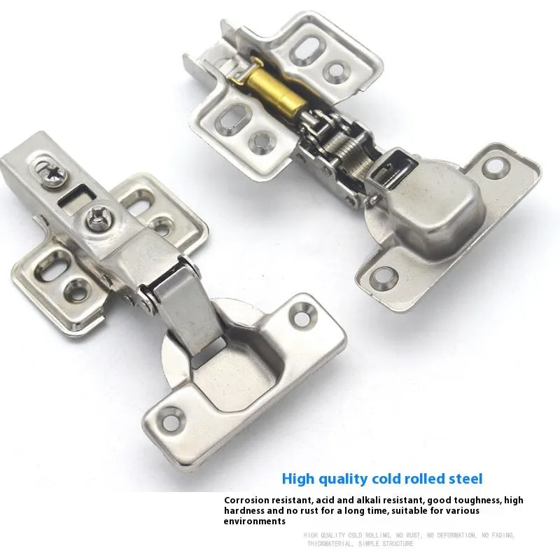 761 nickel-plated cold rolled steel hydraulic damping cabinet hinge showing three bend types