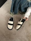 Retro raised sandals with ankle strap buckle in apricot colour showing closed toe design
