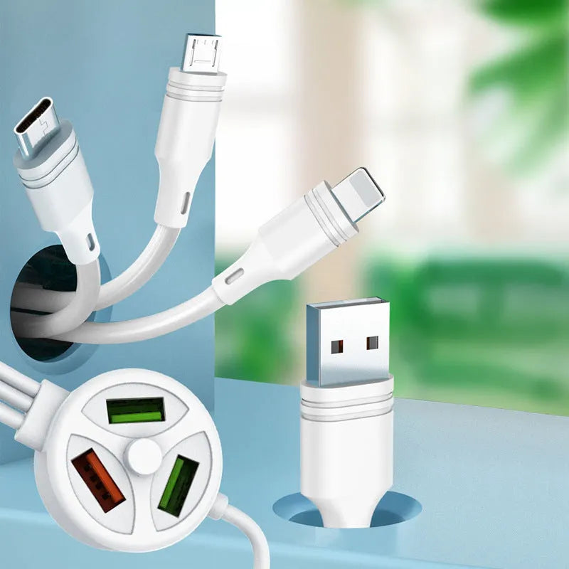 1.2 metre USB charging cable with PD fast charge and high temperature resistant PVC material