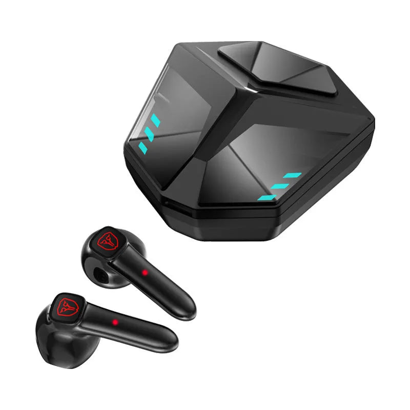 Wireless Bluetooth gaming headset with low latency technology and motion noise reduction