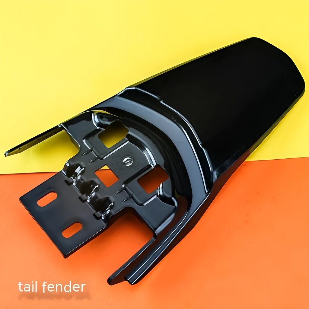 Carbon fibre lengthened tail mudguard and inner plate for Light Bee electric off-road bicycle
