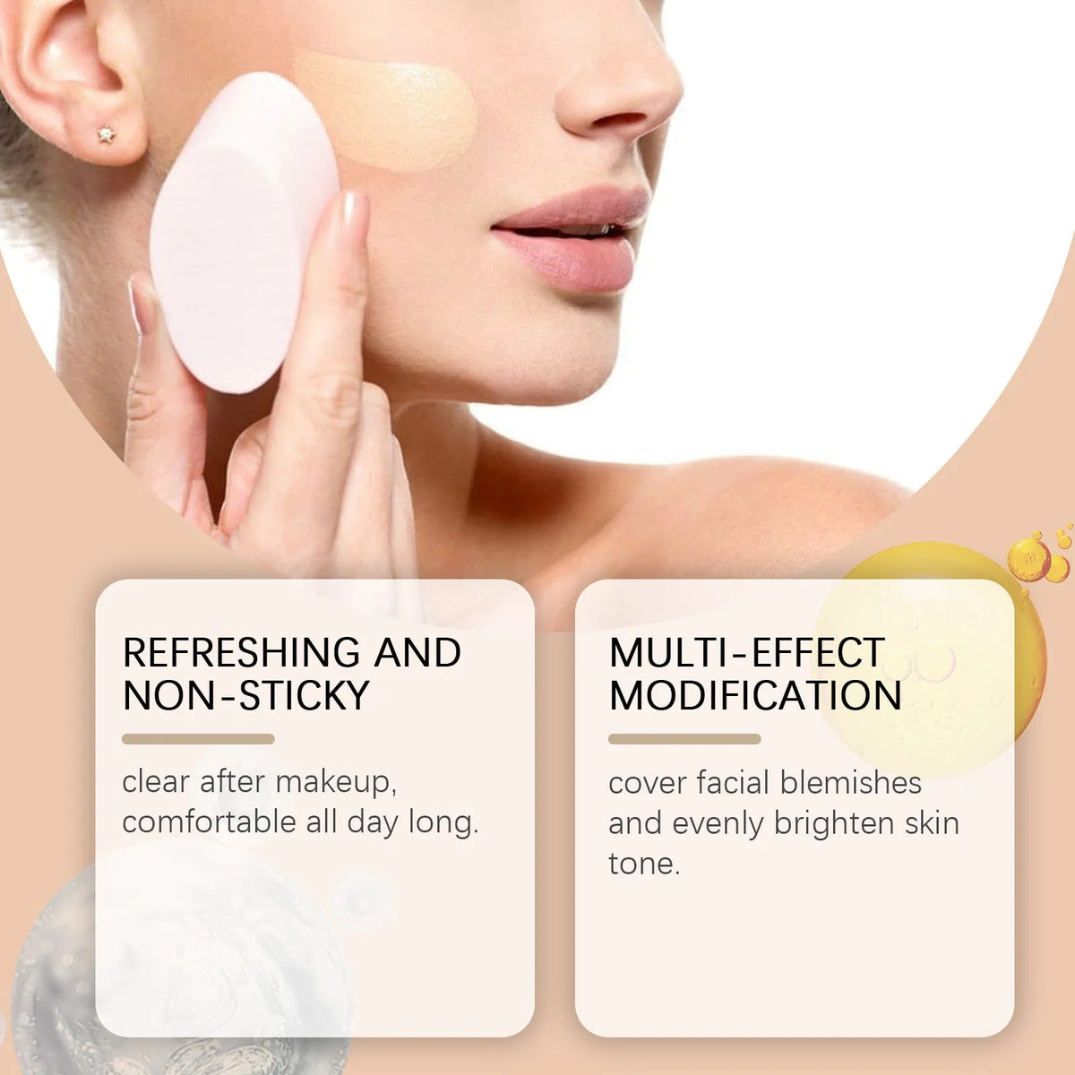 Medium Skin Moisturising Concealer Liquid Foundation bottle, 3.5ml capacity, shown with natural finish.