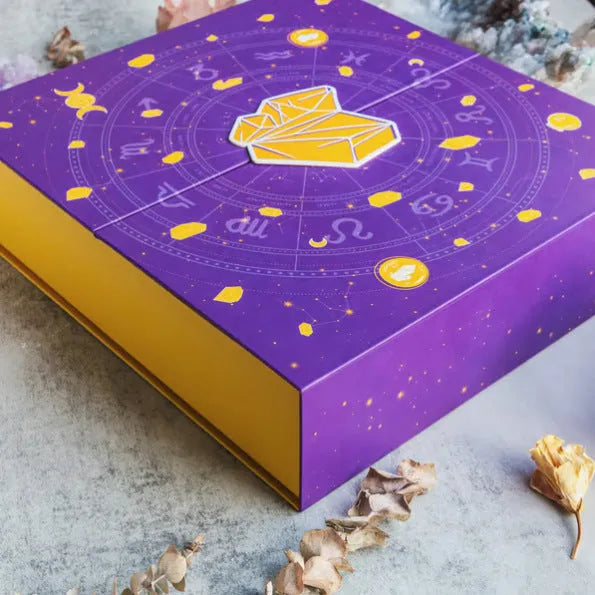 Crystal Halloween paper countdown gift box measuring 33.5cm wide with emotion cultivation activities