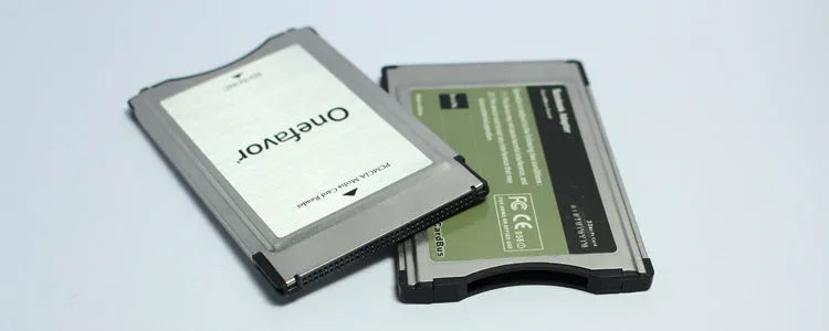 SD to PCMCIA adapter card with stainless steel housing and 32GB SDHC card for Mercedes-Benz vehicles