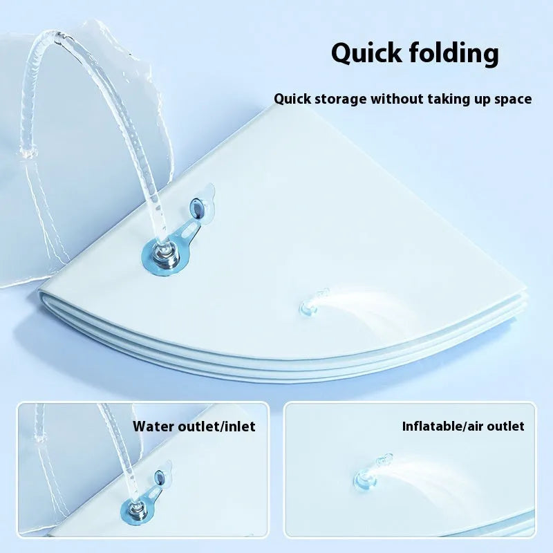 Inflatable PVC water cooling mattress for pets in dolphin design