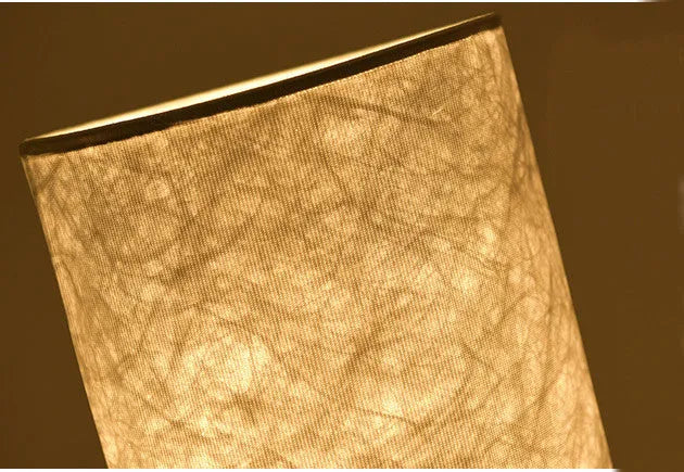 Smart RGB remote control folding floor lamp with stainless steel base and fabric shade