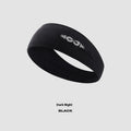 Seamless knitted exercise hair band in black, grey, or blue for men's and women's fitness activities