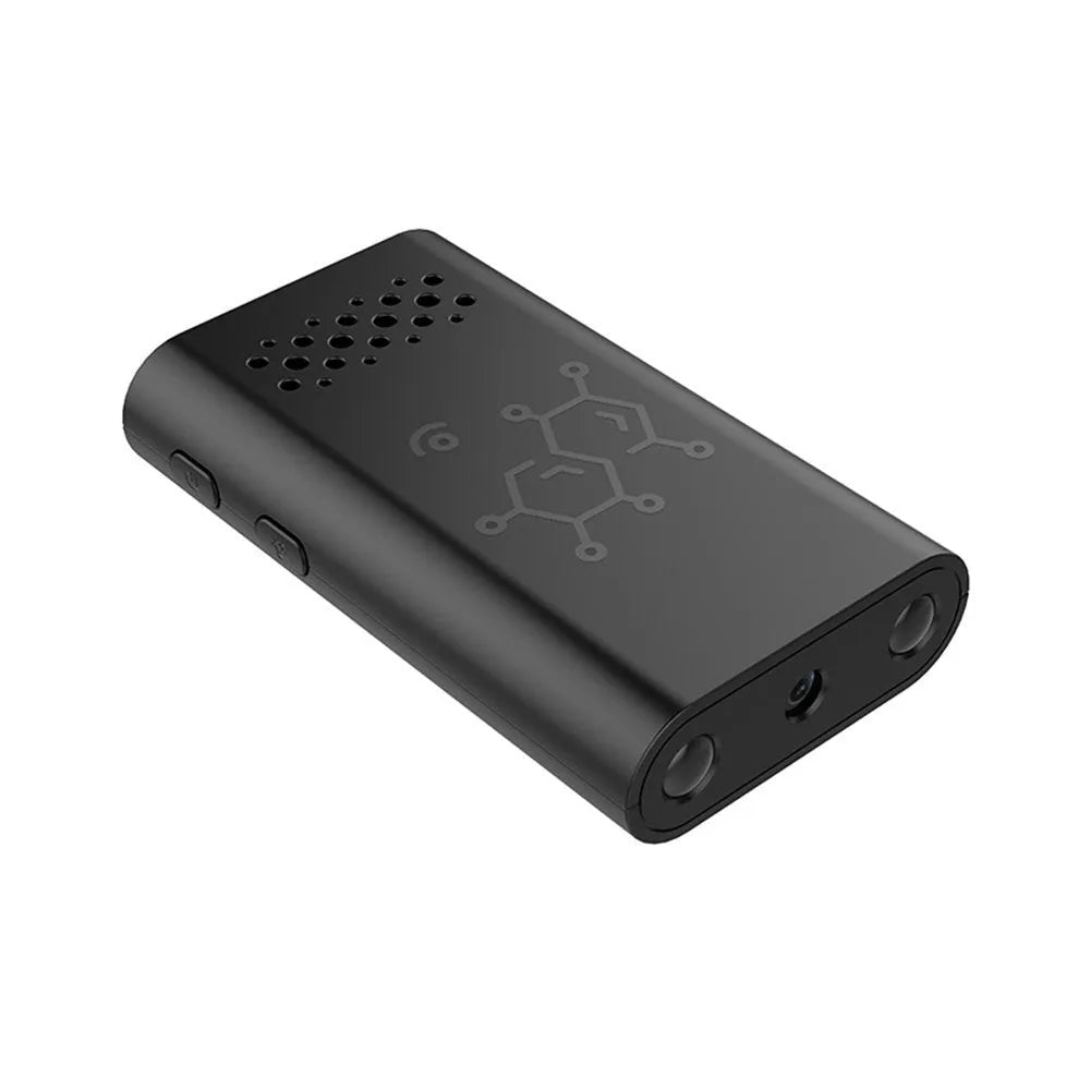 Black smart security camera with 1080p HD definition for WiFi home monitoring