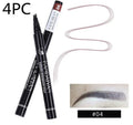 Microblading eyebrow pencil with waterproof fork tip in five colour options for natural brows
