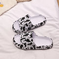 Leopard print EVA slippers with thick bottom in Korean style fashion
