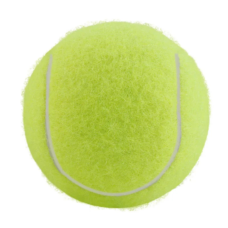 6.3cm diameter rubber dog tennis ball toy in assorted colours for medium large breed dogs