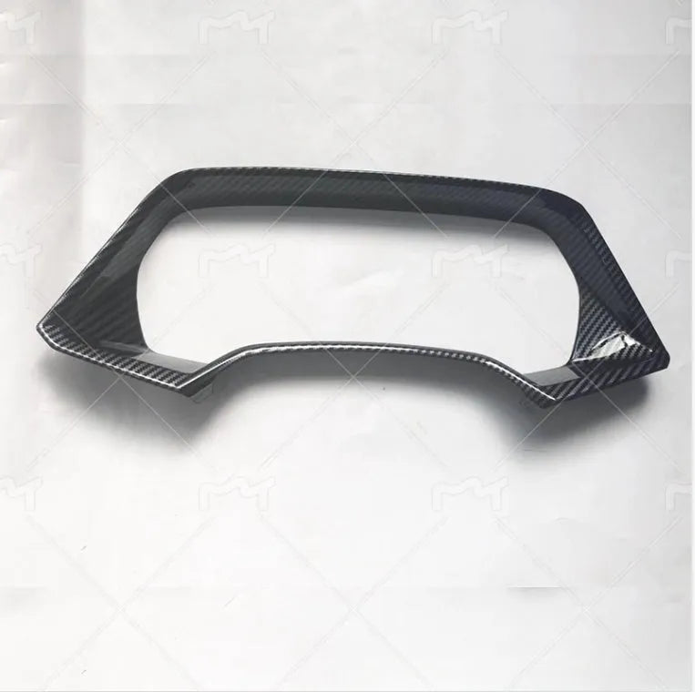 BMW X5 dashboard decorative frame in ABS plastic with carbon fibre or peach wood finish
