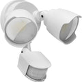 White LED human body induction security flood light with infrared sensor for outdoor courtyard and garage lighting