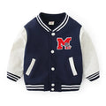 Children's cotton cardigan jacket with embroidery in navy blue, size 100cm