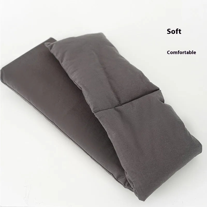 Apricot-coloured cloth pet handbag for small dogs and cats showing dimensions of 41cm by 16cm by 28cm