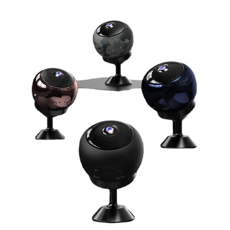 White or black 1080p wireless WIFI surveillance camera with a 3.6mm lens on a compact ABS plastic housing.