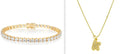 Copper letter necklace and bracelet set with small balloon bubble 2mm micro-inlaid initial and 6 to 7 inch chain