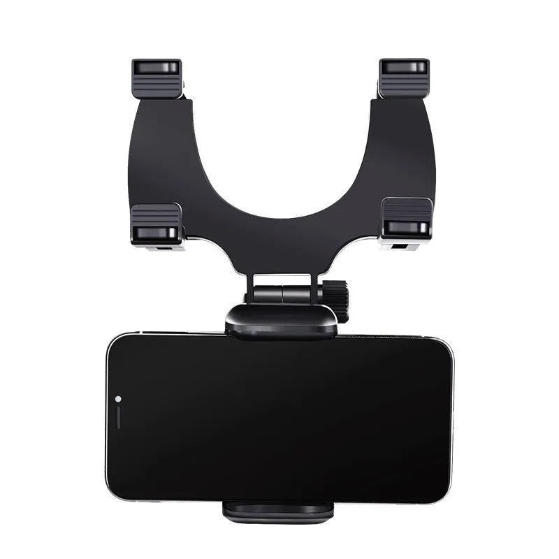 Vehicle rearview mirror navigation bracket with left and right rotation in black colour