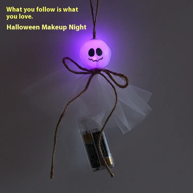 Halloween LED lighting chain with colourful ghost lights for venue decoration