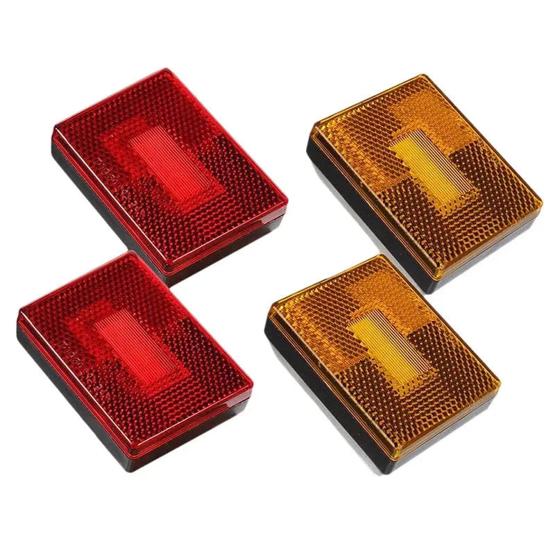 LED trailer side light with transparent PC cover and 19cm cable for vehicle width indication