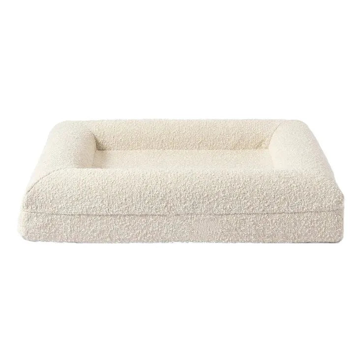 Rectangular pet sofa bed in cloth, thickened dog mattress, four sizes S M L XL, seven colours