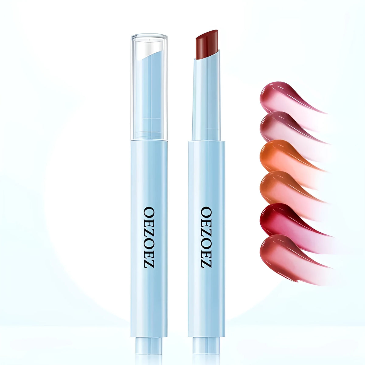 Waterproof moisturising lipstick in six colour codes with 1.8g content