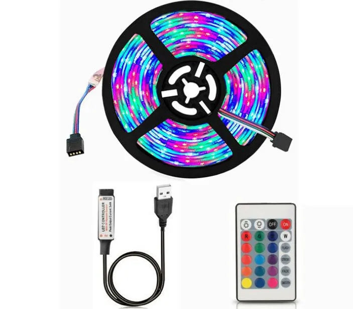 1 metre USB-powered LED light strip with SMD5050 LEDs available in multiple colours