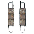 Black car gun hanging bag made of 600D Oxford cloth attached to front seat back with open dimensions 52x18cm
