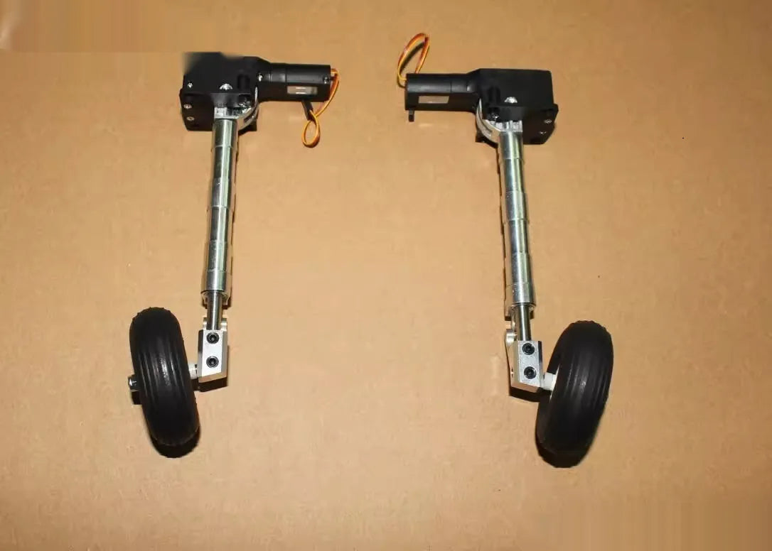 RC drone alloy retractable landing gear parts with wheels in various height options