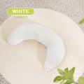 Blue U-shaped cat pillow with adjustable neck collar for ergonomic support