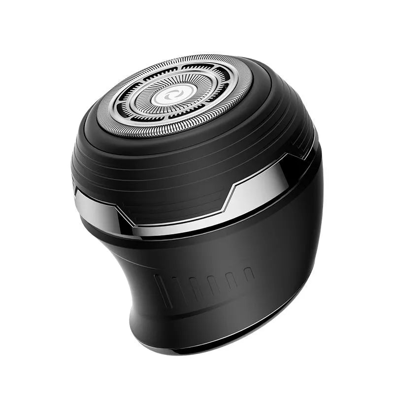 Single cutter head magnetic suction rechargeable electric shaver with ABS material in Gun Black colour