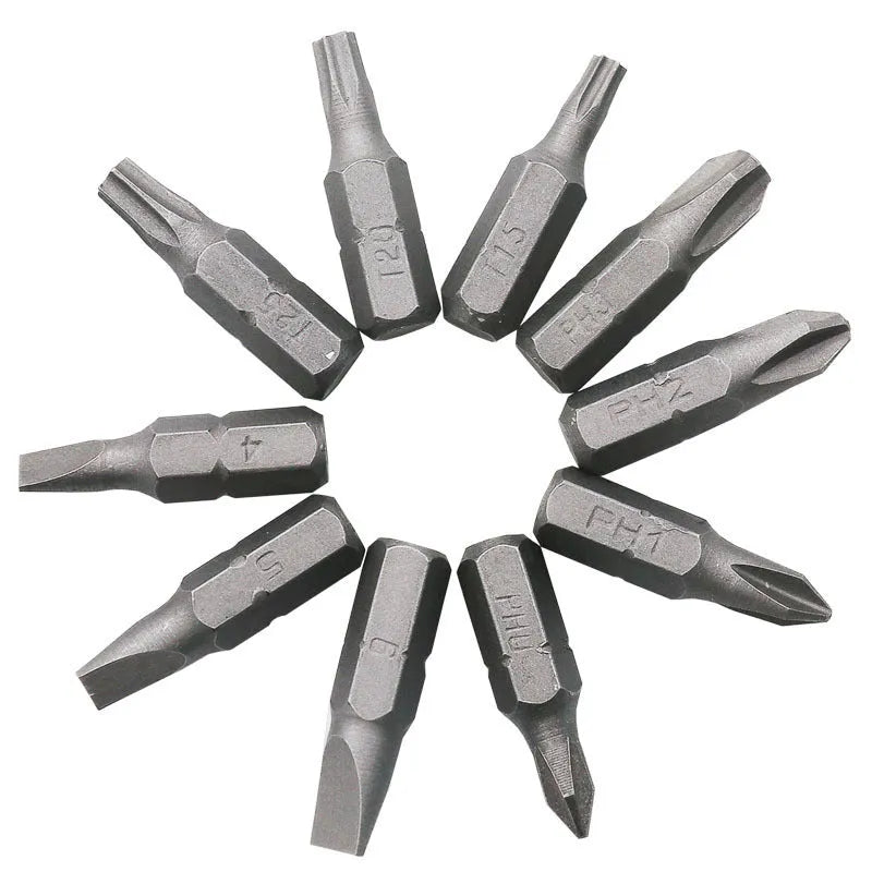 L-type double-headed socket wrench set with drill bits and matching socket wrenches