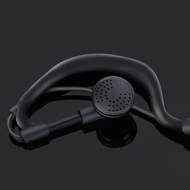 Mini ear-hook walkie-talkie with UHF 400-480MHz, USB lithium battery, earphones and ear straps for salon and home use
