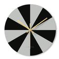 Minimalist transparent wall clock with tempered glass face measuring 29.5cm in diameter