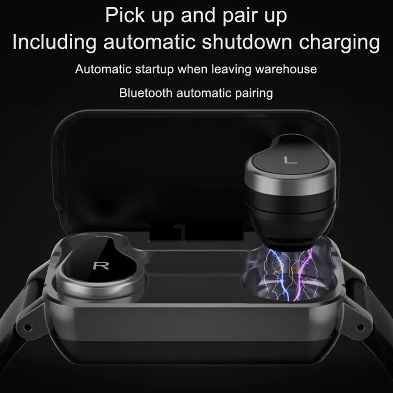 Smart call bracelet with heart rate monitor in black, blue, or coffee colour options