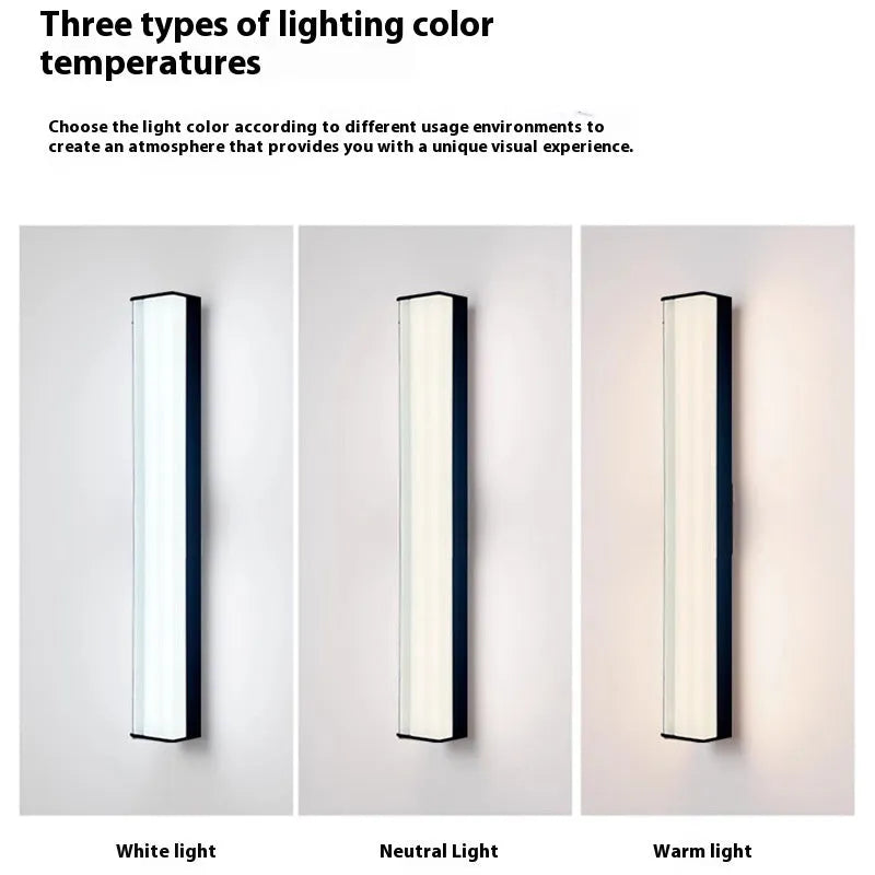 Modern outdoor wall lamp for villa hotel courtyard entrance lighting in multiple sizes.