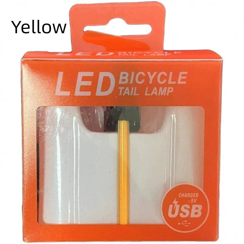 USB rechargeable waterproof bicycle taillight in multiple colours with modification wiring.